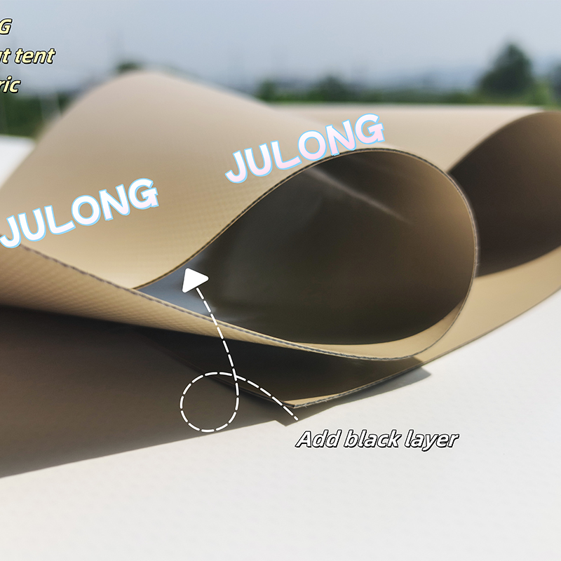 750g PVC Dilapisi Blockout Marquee Tent Fabric