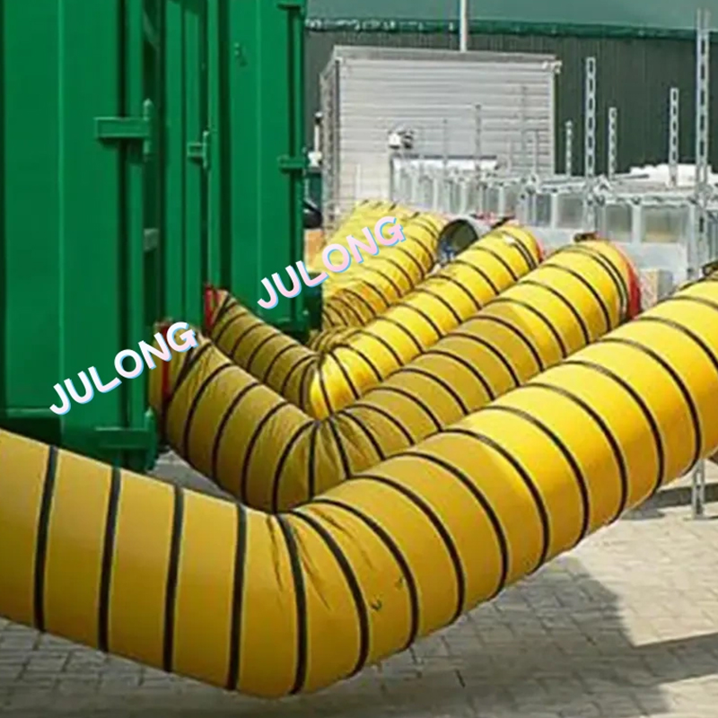 Fabric Polyester Duct Duct Air PVC untuk Industri Konstruksi Bangunan
